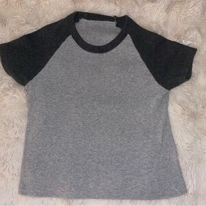 John Galt Grey Womens Short Sleeve Tee